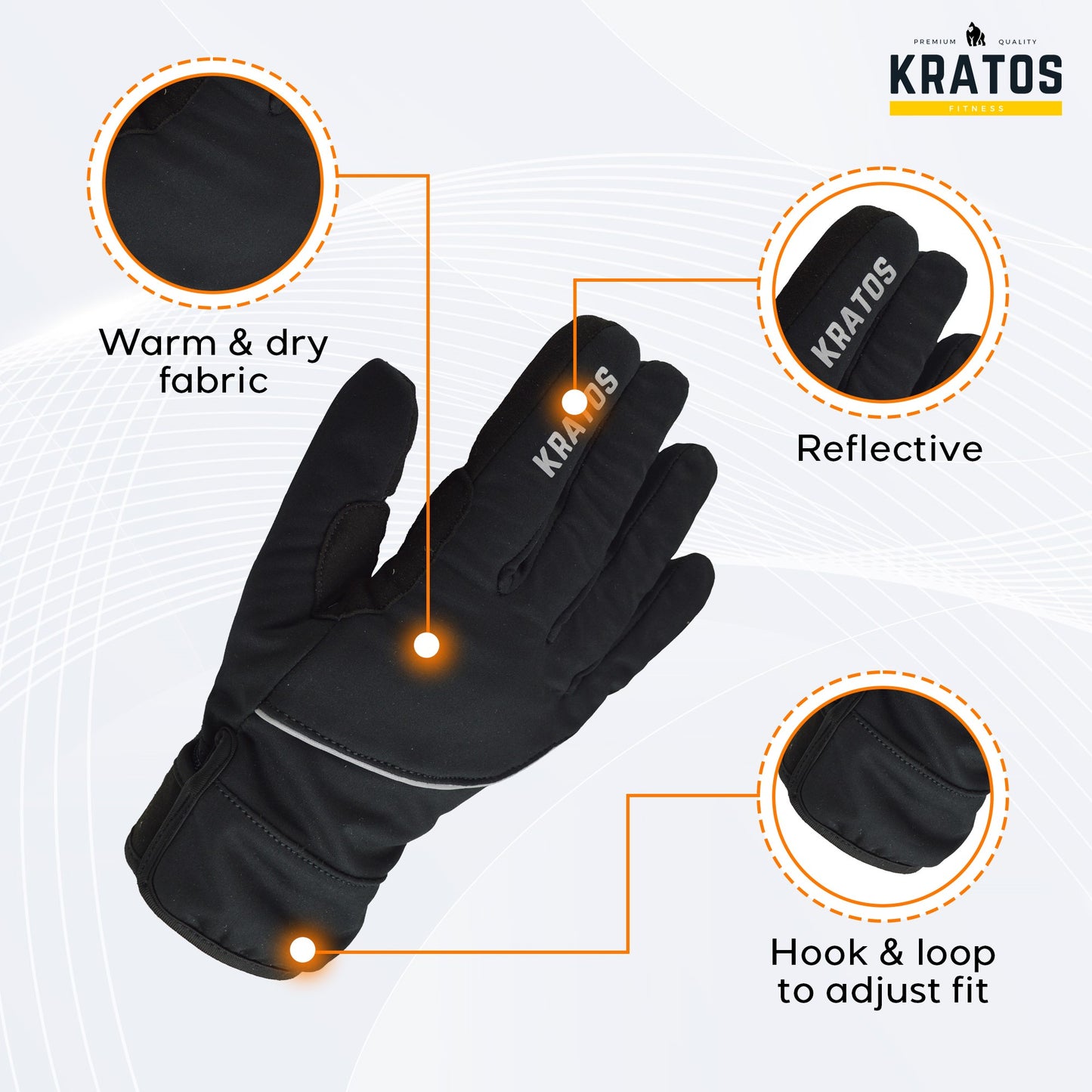 Winter Windproof Cycling Gloves Warm Anti Slip Padded Touchscreen Thermal Cold Weather Cycling Hiking MTB for Men & Women