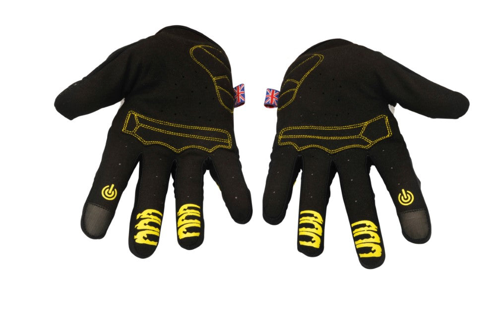 KRATOS - Yellow Mountain Bike Gloves for Men and Women | MTB Gloves | Anti-Slip | Adjustable Wrist Strap | Stretchy & Breathable Material | Motorbike Full Finger Gloves | Different Variations Available - Kratoss.com