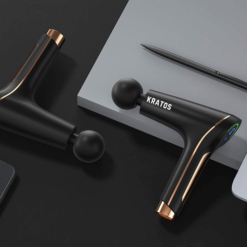 Kratos Hand Held Massage gun - gold and black - Kratoss.com