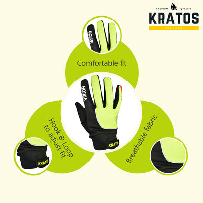 Kratos Cycling Gloves Full Finger Gel Gloves Touch screen MTB BMX Bike Riding