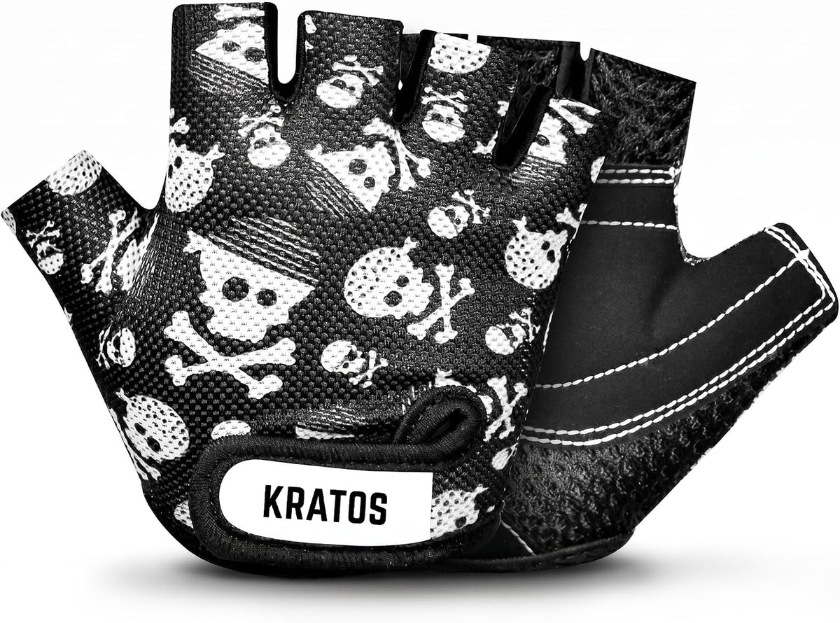 Kratos Kids Cycling Gloves – Anti-Slip Full-Finger Bike Gloves for Boys & Girls
