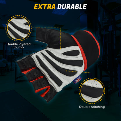 Weight Lifting Gloves Real Leather Workout Gym Gloves Fitness Gloves Training gloves Leather