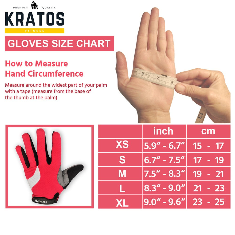 Pink Cycling Gloves Full Finger Mountain Bike Gloves Gel Padded Touchscreen MTB racing bicycle BMX for Kids Men Women - Kratoss.com