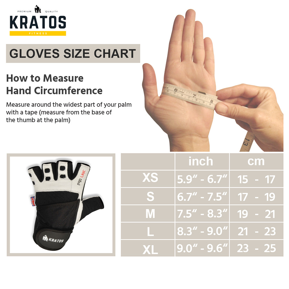 KRATOS - Gym Gloves For Men And Women | Weight Lifting Gloves | Non-Slip | Breathable and Touch-sensitive Material | Fingerless | Workout Gloves | Adjustable Wrist Starp | Different Variants Available - Kratoss.com