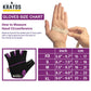 KRATOS - Purple Cycling Half Finger Gloves For Women & Men | Anti-Slip & Waterproof | Breathable Material | Half Finger Bicycle Riding Gloves | Adjustable Wrist Strap | Different Variations Available - Kratoss.com