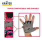 KRATOS - Cycling Half D-Palm Gloves For Women and Men | Anti-Slip & Waterproof | Breathable Material | Bicycle Riding Gloves | Comfortable and Adjustable Wrist Strap | Different Variations Available - Kratoss.com