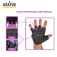 KRATOS - Purple Cycling Half Finger Gloves For Women & Men | Anti-Slip & Waterproof | Breathable Material | Half Finger Bicycle Riding Gloves | Adjustable Wrist Strap | Different Variations Available - Kratoss.com