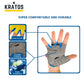 KRATOS - Yellow Cycling Half Finger Cycling Gloves For Women and Men - Kratos Sport.com