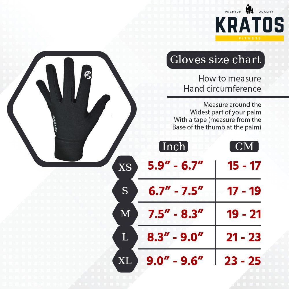 KRATOS Black Running gloves - Kratoss.com