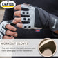KRATOS - Gym Gloves For Men And Women | Weight Lifting Gloves | Non-Slip | Breathable and Touch-sensitive Material | Fingerless | Workout Gloves | Adjustable Wrist Starp | Different Variants Available - Kratoss.com