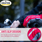 KRATOS - Cycling Half D-Palm Gloves For Women and Men | Anti-Slip & Waterproof | Breathable Material | Bicycle Riding Gloves | Comfortable and Adjustable Wrist Strap | Different Variations Available - Kratoss.com