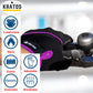 KRATOS - Purple Cycling Half Finger Gloves For Women & Men | Anti-Slip & Waterproof | Breathable Material | Half Finger Bicycle Riding Gloves | Adjustable Wrist Strap | Different Variations Available - Kratoss.com
