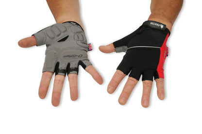 KRATOS - Cycling Half D-Palm Gloves For Women and Men | Anti-Slip & Waterproof | Breathable Material | Bicycle Riding Gloves | Comfortable and Adjustable Wrist Strap | Different Variations Available - Kratoss.com