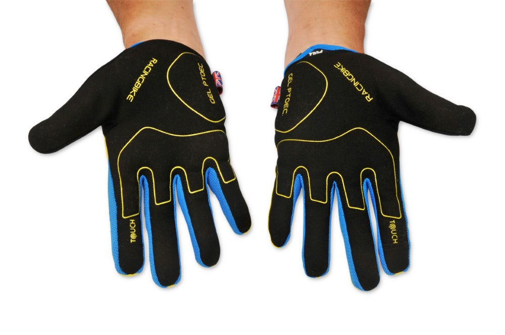 KRATOS Yellow Full Finger Gloves For Women & Men | Anti-Slip | Breathable | Touchscreen - Kratoss.com