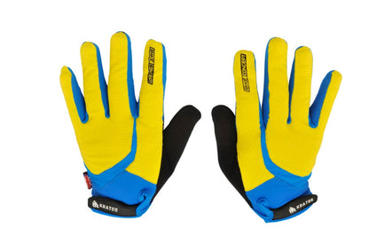 KRATOS Yellow Full Finger Gloves For Women & Men | Anti-Slip | Breathable | Touchscreen - Kratoss.com