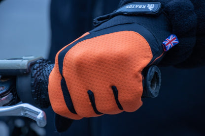 KRATOS Orange Full Finger Gloves For Women & Men | Anti-Slip | Breathable | Touchscreen - Kratoss.com